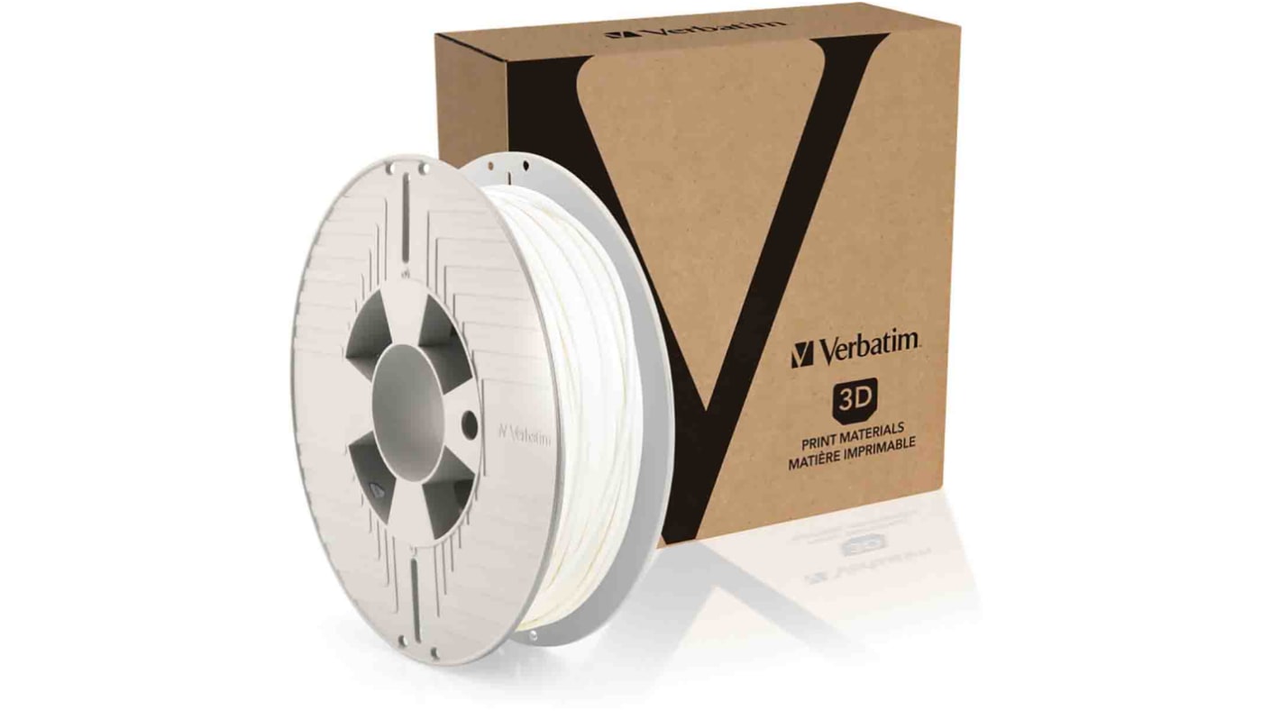 Filament do drukarki 3D DURABIO Ø 2.85mm 500g Biały Verbatim
