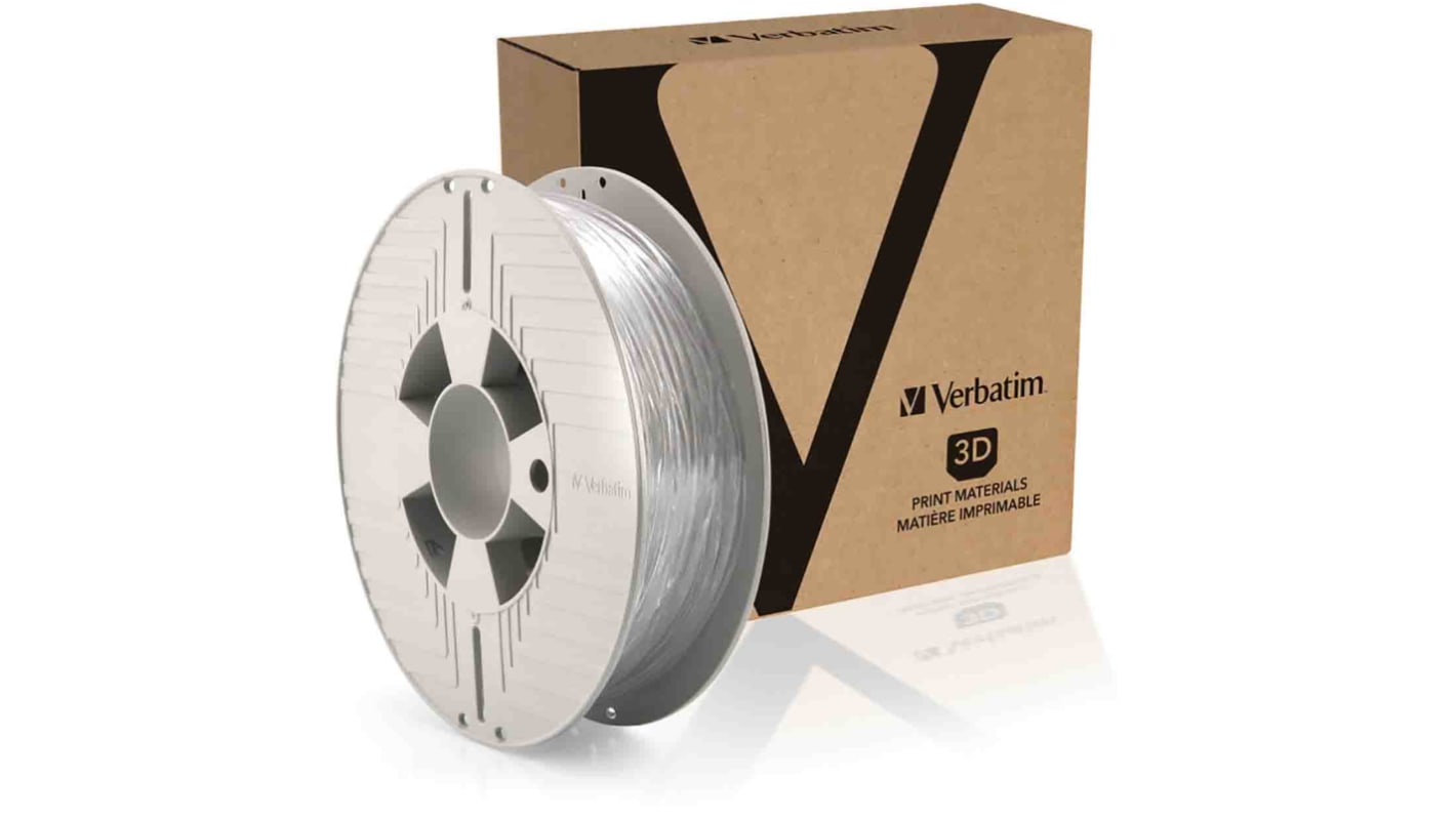 Filament do drukarki 3D DURABIO Ø 2.85mm 500g Przezroczysty Verbatim