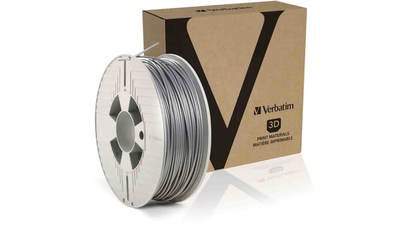 Filament do drukarki 3D PLA Ø 2.85mm 1kg Srebrny Verbatim