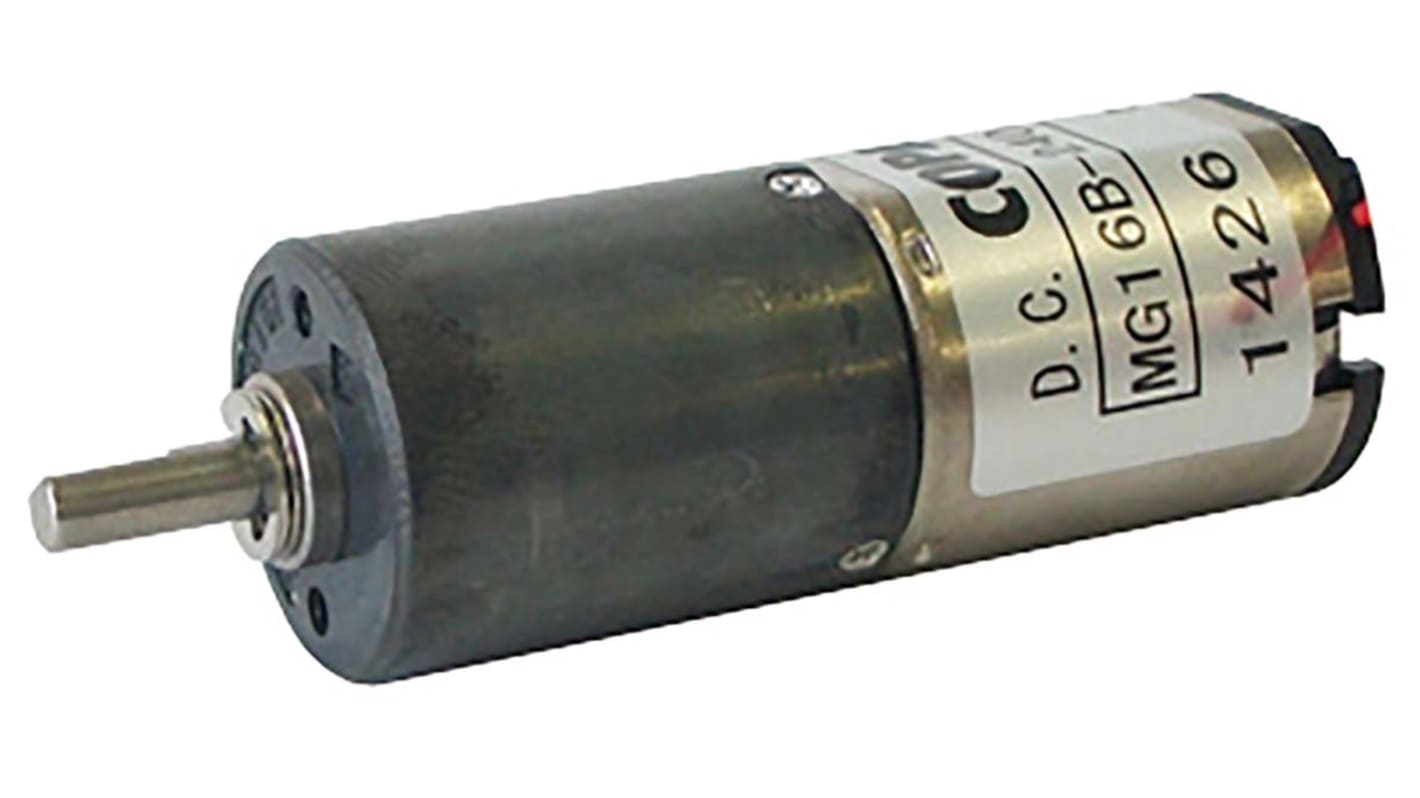 Nidec Components Brushed Geared DC Geared Motor, 12 V dc, 0.16 Nm, 34 rpm, 3mm Shaft Diameter