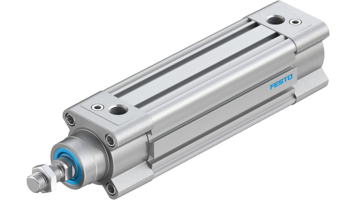 Festo Pneumatic Piston Rod Cylinder - 3660623, 40mm Bore, 100mm Stroke, DSBC Series, Double Acting