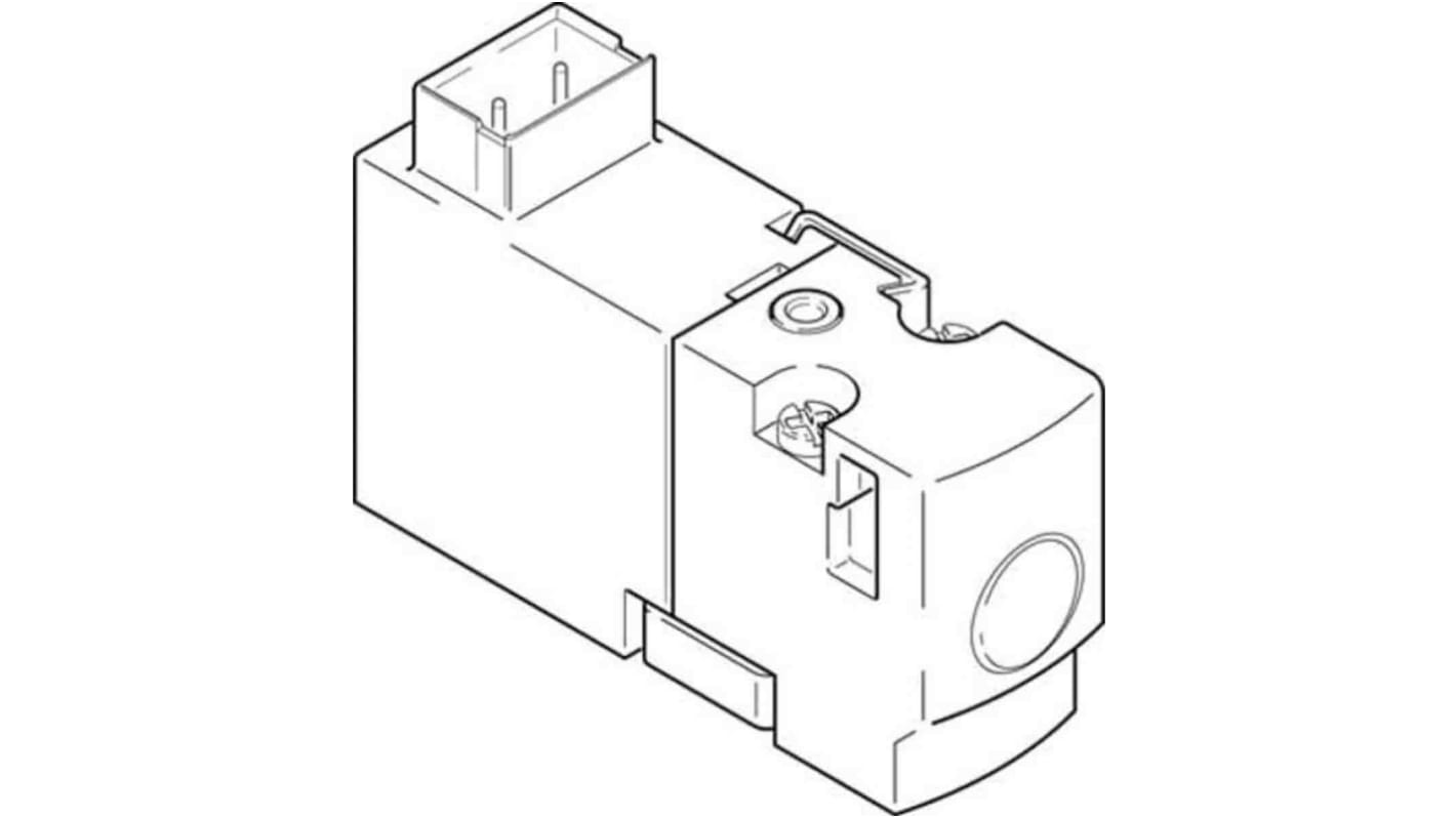 Elettrovalvola a Solenoide Festo, funzione 2/2 Closed Monostable, azionamento Elettrico