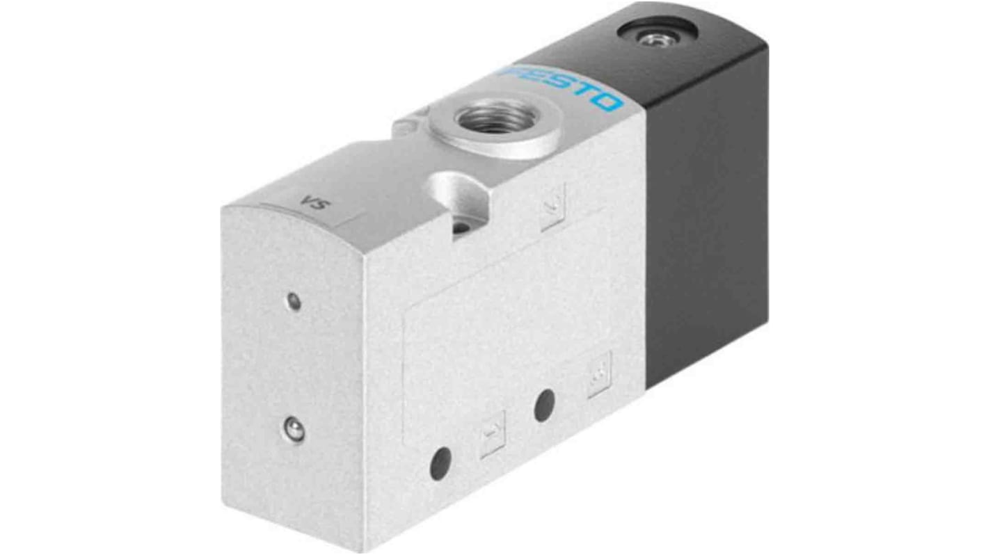 Festo 3/2 Closed, Monostable Pneumatic Solenoid Valve - Pneumatic G 1/4 VUWG Series, 575485