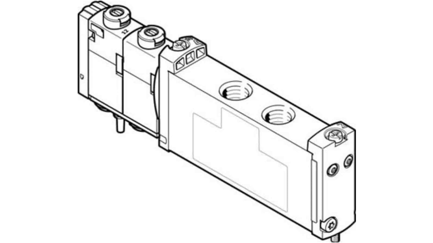 Festo 5/2 Bistable Solenoid Valve - Electrical G 1/8 VUVG Series, 573472