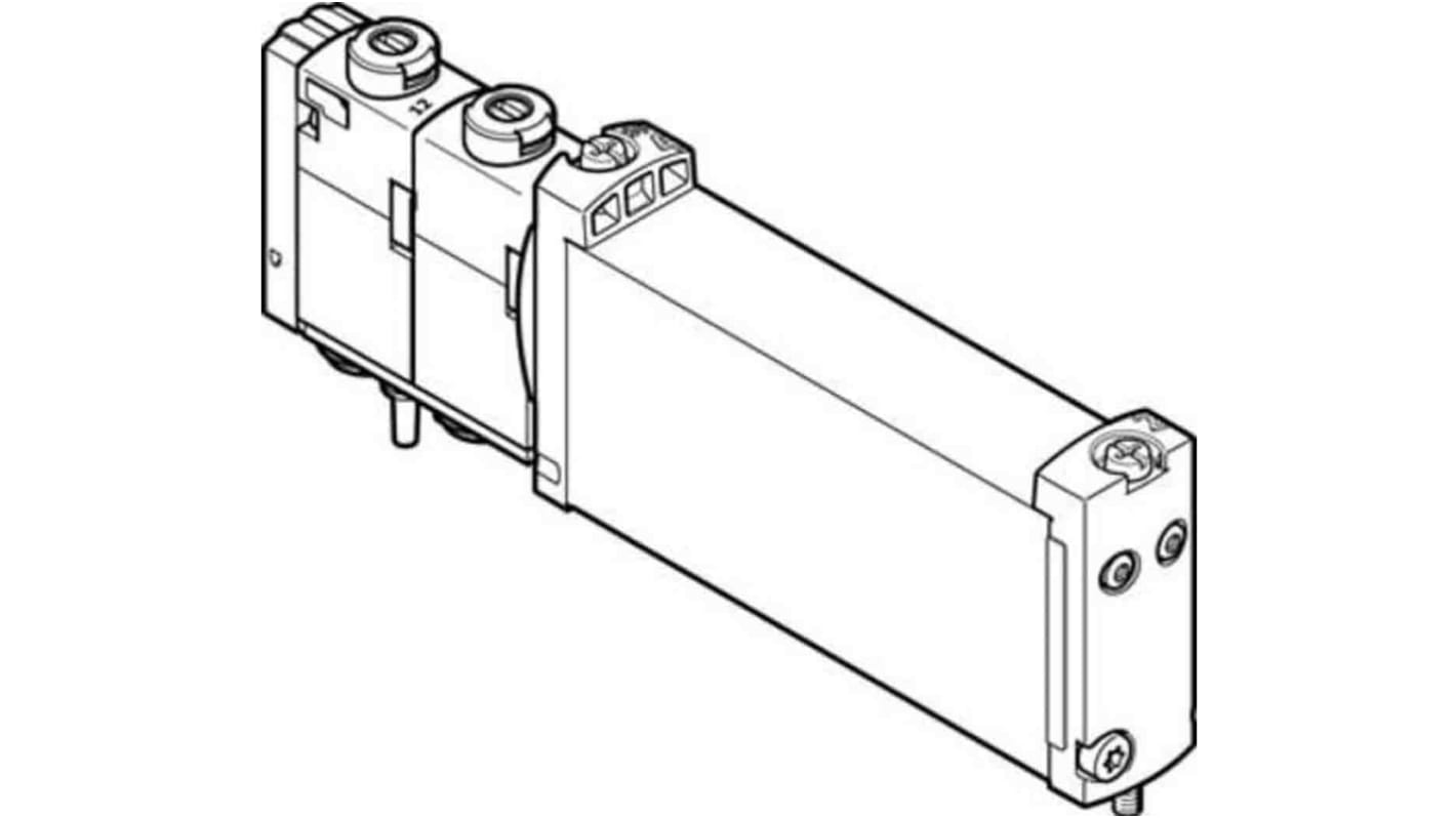 Festo 2x3/2 Closed, Monostable Solenoid Valve - Electrical VUVG Series, 573477
