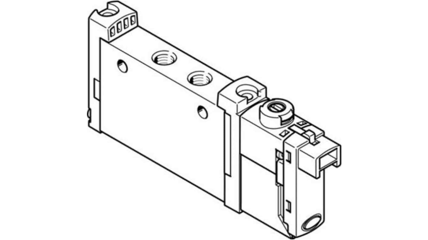 Festo VUVG 577324 Magnetventil 5/2 Monostable Verteiler M5, Elektrisch-betätigt