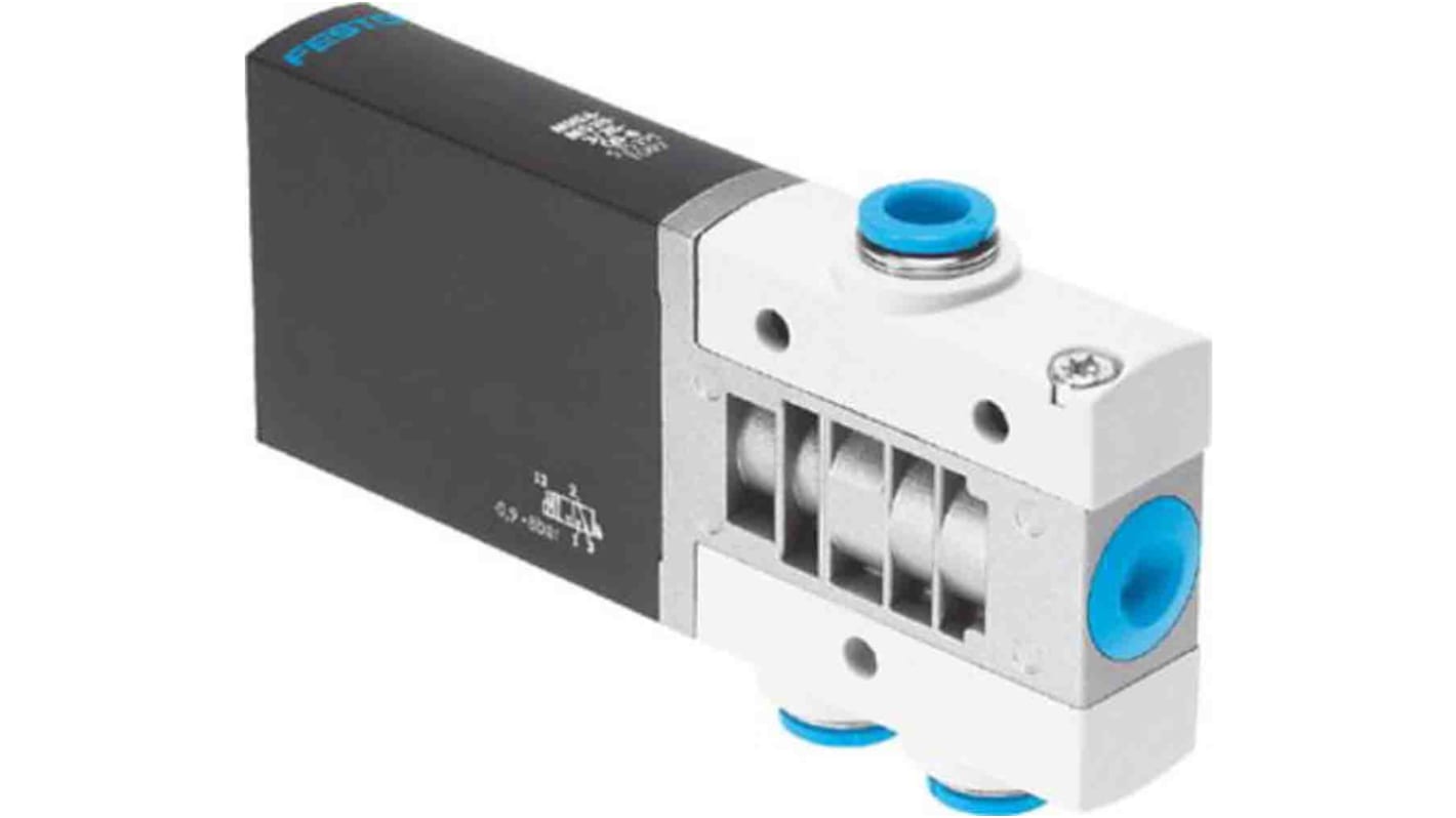 Festo 3/2 Closed, Monostable Solenoid Valve - Electrical MHE4 Series, 525190