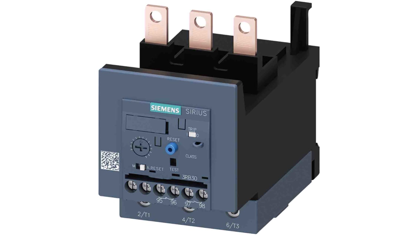 Siemens 3RB Overload Relay, 50 A F.L.C, 4 A Contact Rating, 3RW3 kW, 1000 V, 3, SIRIUS
