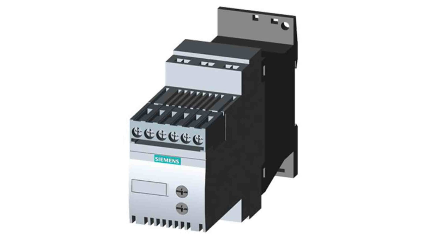 Démarreur progressif progressif, triphasé Siemens 3RW3, 4 kW 400 V c.a. 9 A