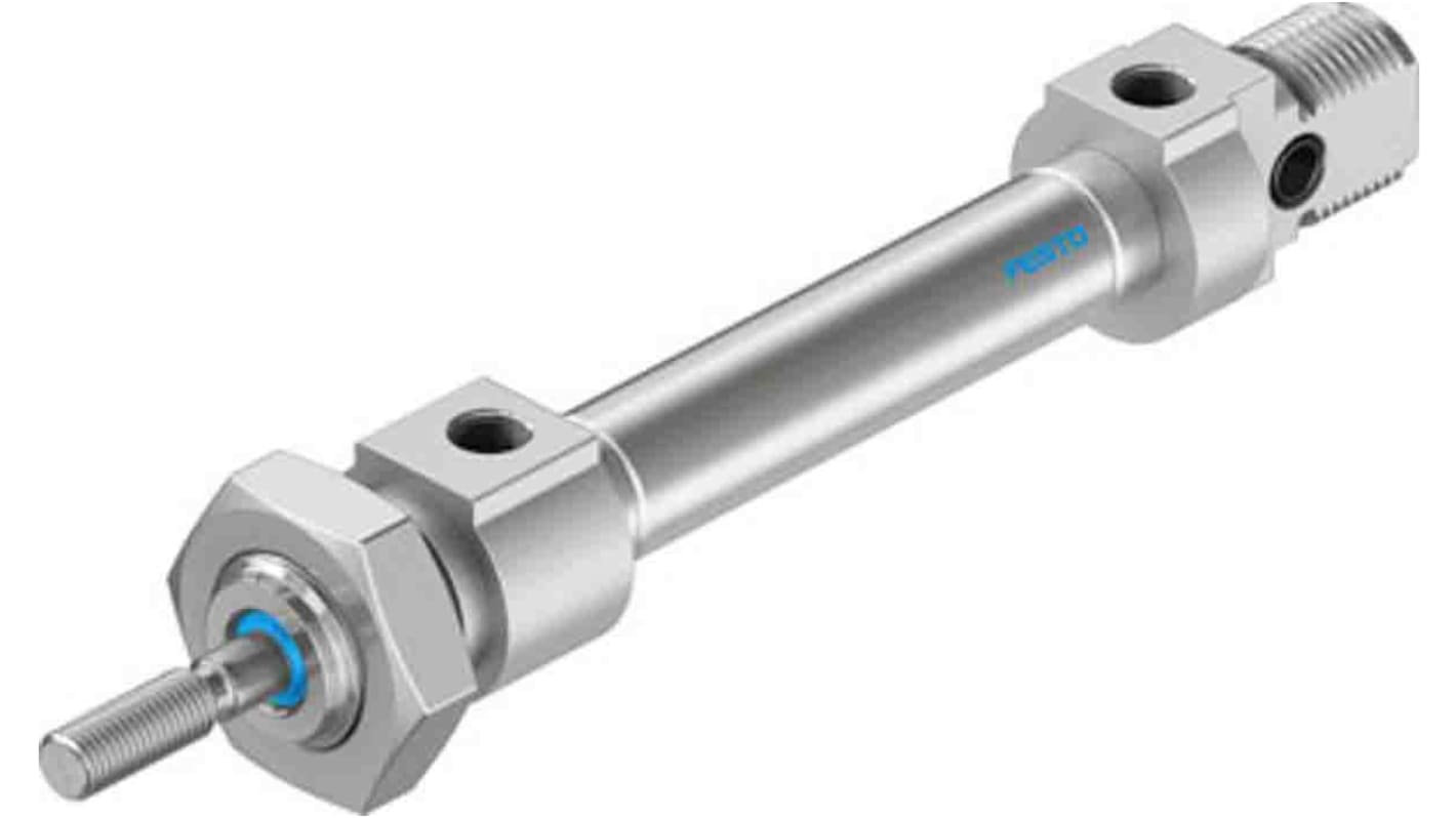 Festo Pneumatic Piston Rod Cylinder - 1908248, 8mm Bore, 20mm Stroke, DSNU Series, Double Acting