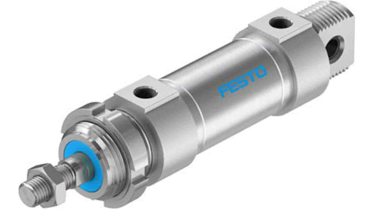 Festo Pneumatic Piston Rod Cylinder - 195980, 32mm Bore, 25mm Stroke, DSNU Series, Double Acting