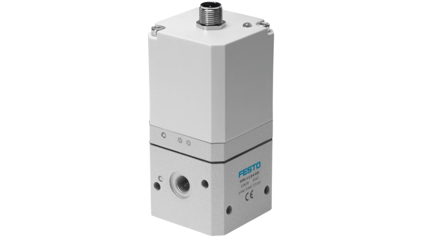 Festo G 1/8 Pneumatic Regulator - 0.15bar to 6bar, 1/8 in, 8bar max. input, 539639