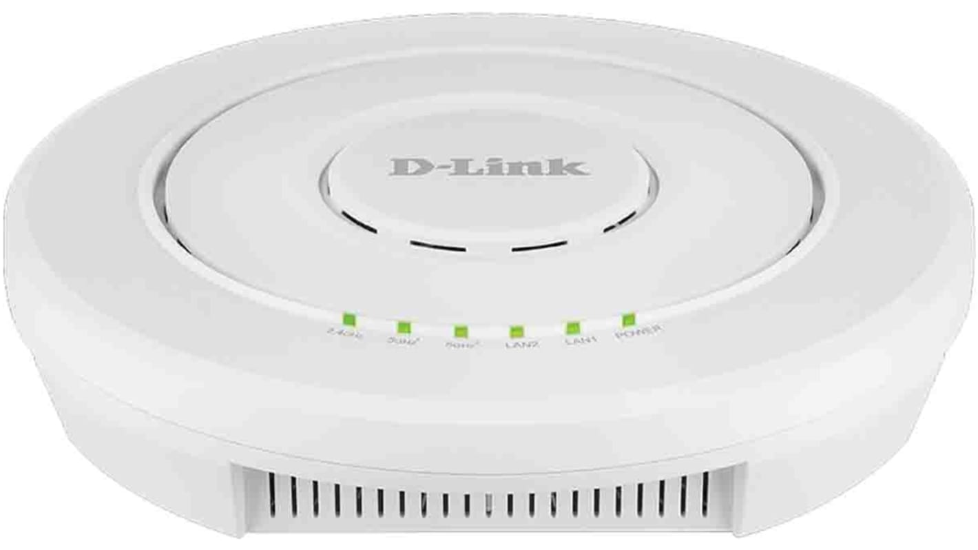 D-Link Wireless AC2200 Wave 2 Tri-Band Unified Access Point 2 Port Wireless Access Point, 802.11ac