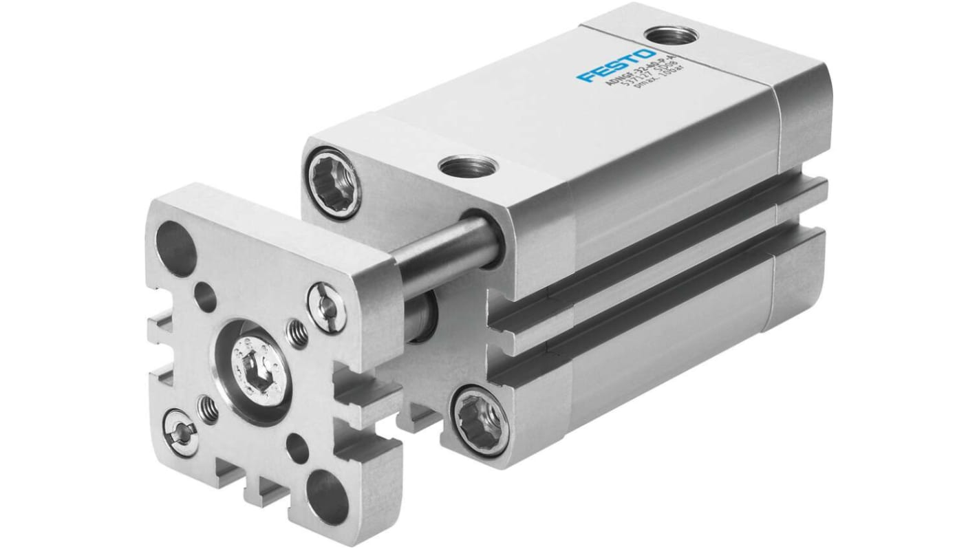 Festo Pneumatic Compact Cylinder - 574027, 32mm Bore, 40mm Stroke, ADNGF Series, Double Acting