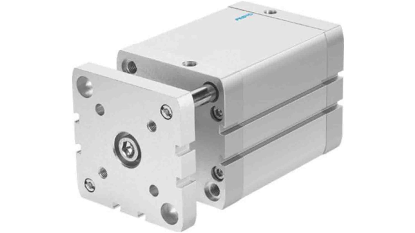 Festo Pneumatic Compact Cylinder - 574051, 63mm Bore, 20mm Stroke, ADNGF Series, Double Acting