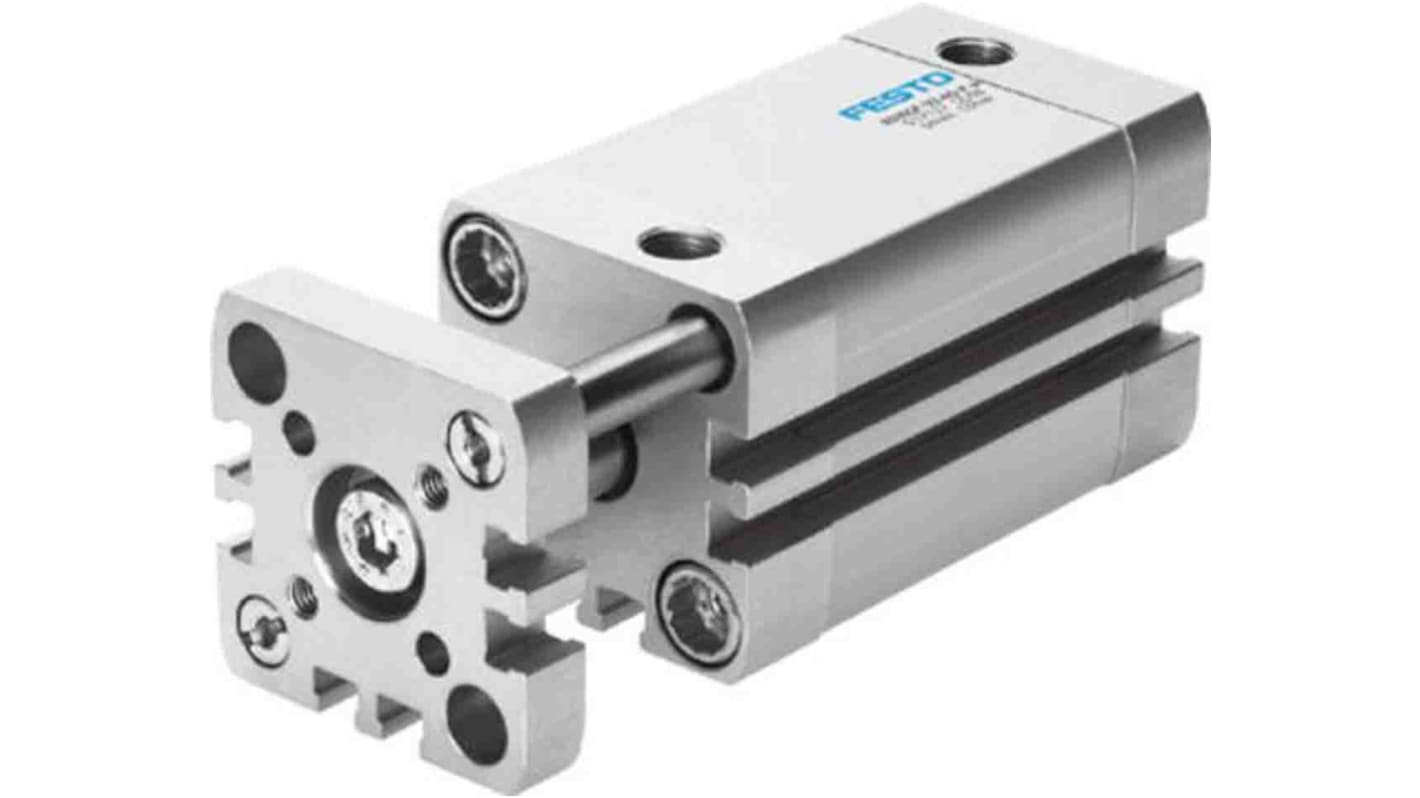 Festo Pneumatic Compact Cylinder - 554249, 40mm Bore, 10mm Stroke, ADNGF Series, Double Acting