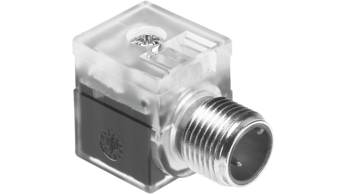 Conector de válvula DIN 43650 C Festo MSSD-EB Hembra (género A), Macho (género B), 2P, 12 → 24 V ac/dc, IP65