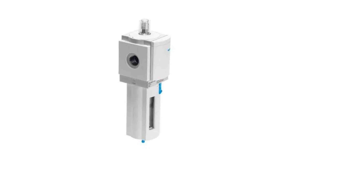 Festo 空气过滤器, G 1/4接口, 1μm过滤精度, 手动排水