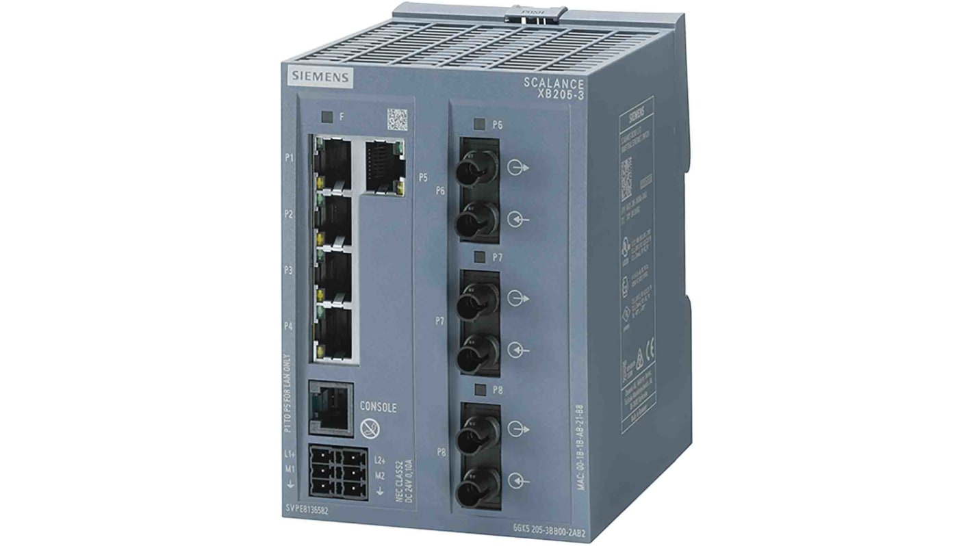 Switch Ethernet Siemens, 8 ports