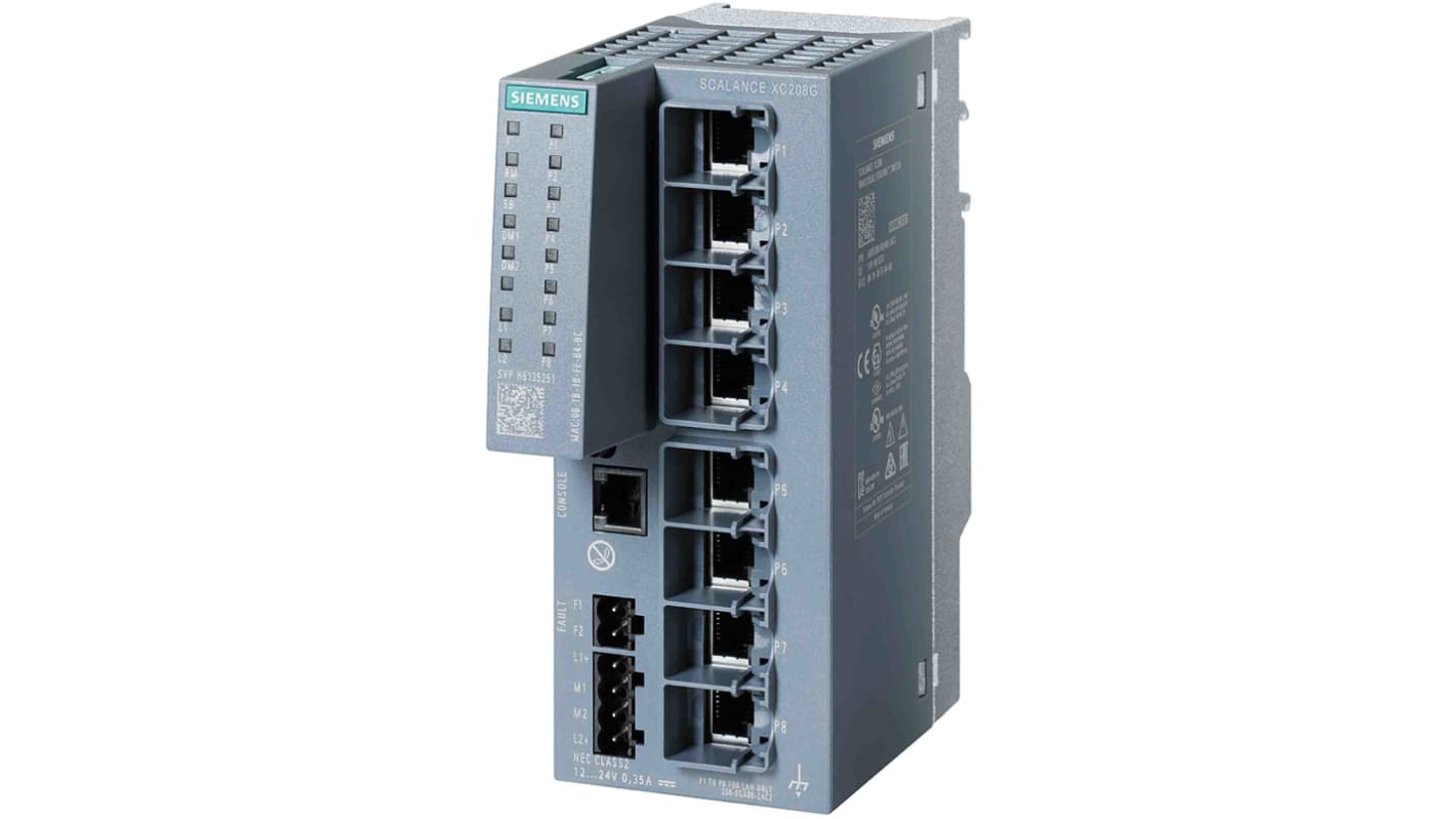 Siemens イーサネットスイッチ, 6GK5208-0GA00-2AC2 | RS Siemens イーサネットスイッチ, 6GK5208-0GA00-2AC2 | RS