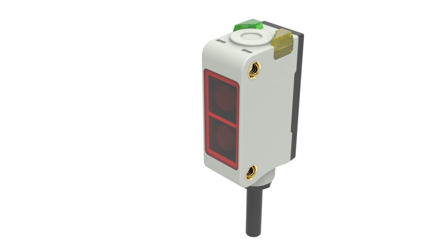 Fotocélula rectangular RS PRO Haz pasante, alcance 10 m, salida No aplicable, Cable de 2 m, IP67