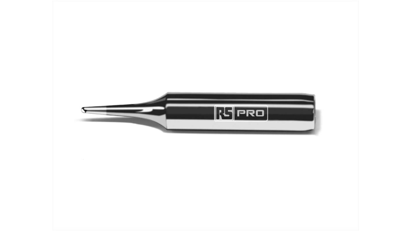 Punta de soldadura, tipo recto RS PRO, serie AT, punta de 1 mm, 60°, para usar con Estaciones y soldadores RS Pro