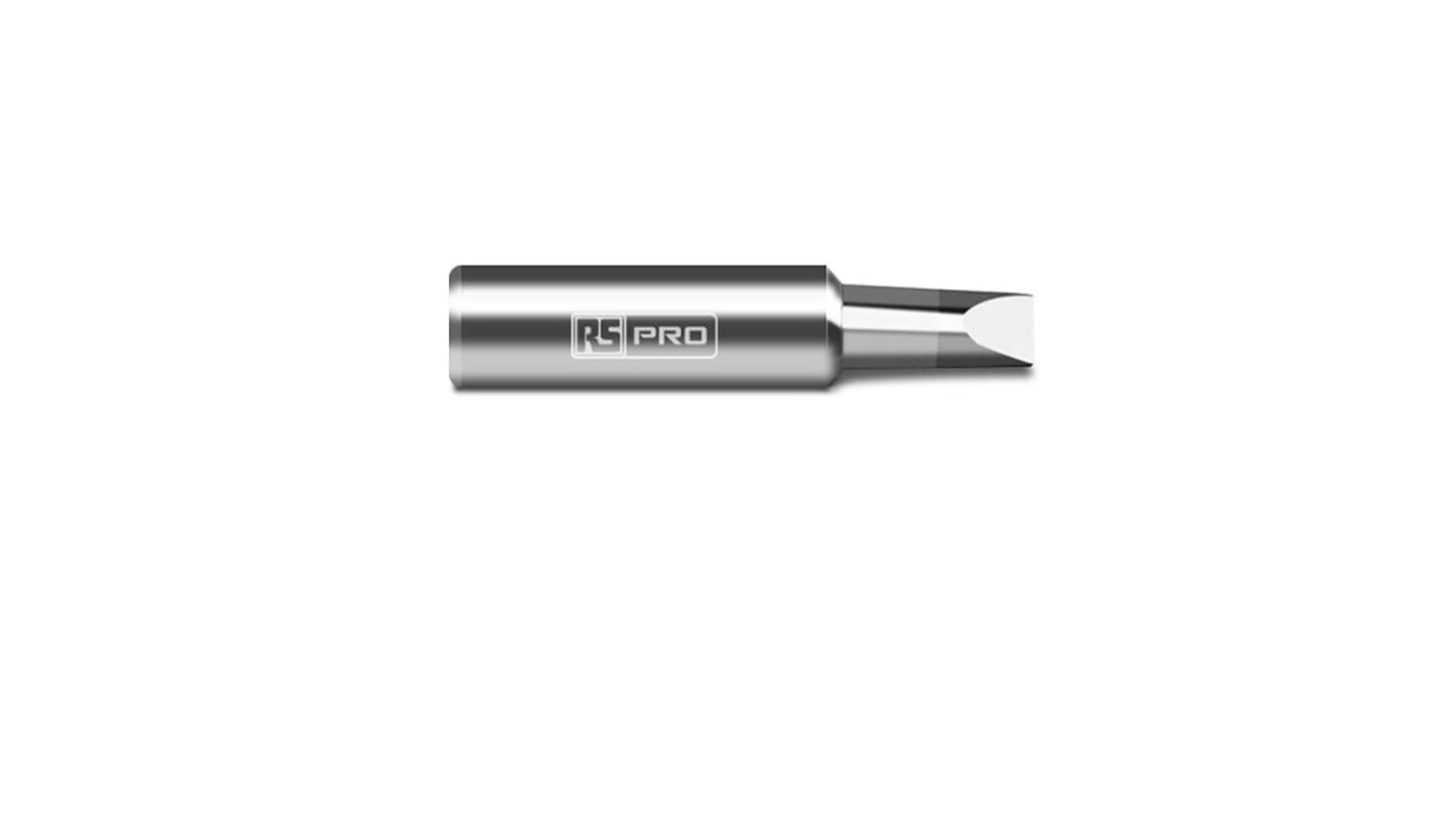 RS PRO 4.6 mm Straight Chisel Soldering Iron Tip for use with RS PRO Soldering Irons