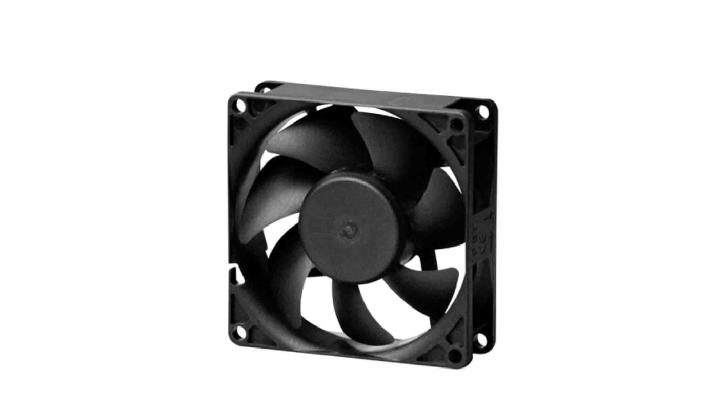 Sunon Axial Fan, 12 V dc, DC Operation, 37cfm, 1.08W, 104mA Max, IP20, 80 x 80 x 25mm