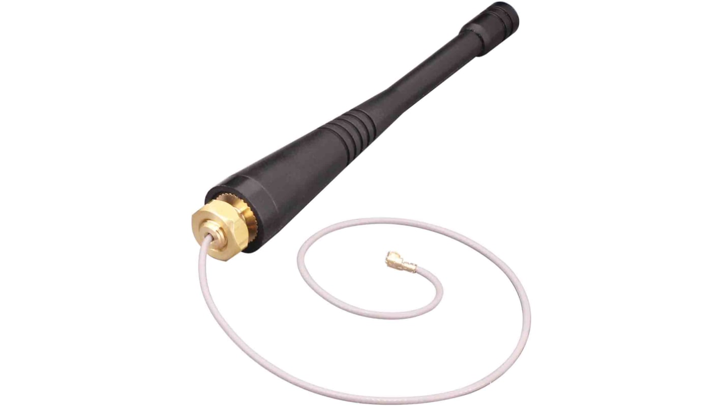 Linx ANT-B14-PW-QW-UFL Whip WiFi Antenna with UFL Connector, 4G (LTE)