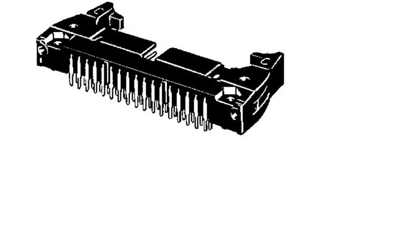 Omron 50-Way Connector Plug for  Through Hole Mount, 2-Row