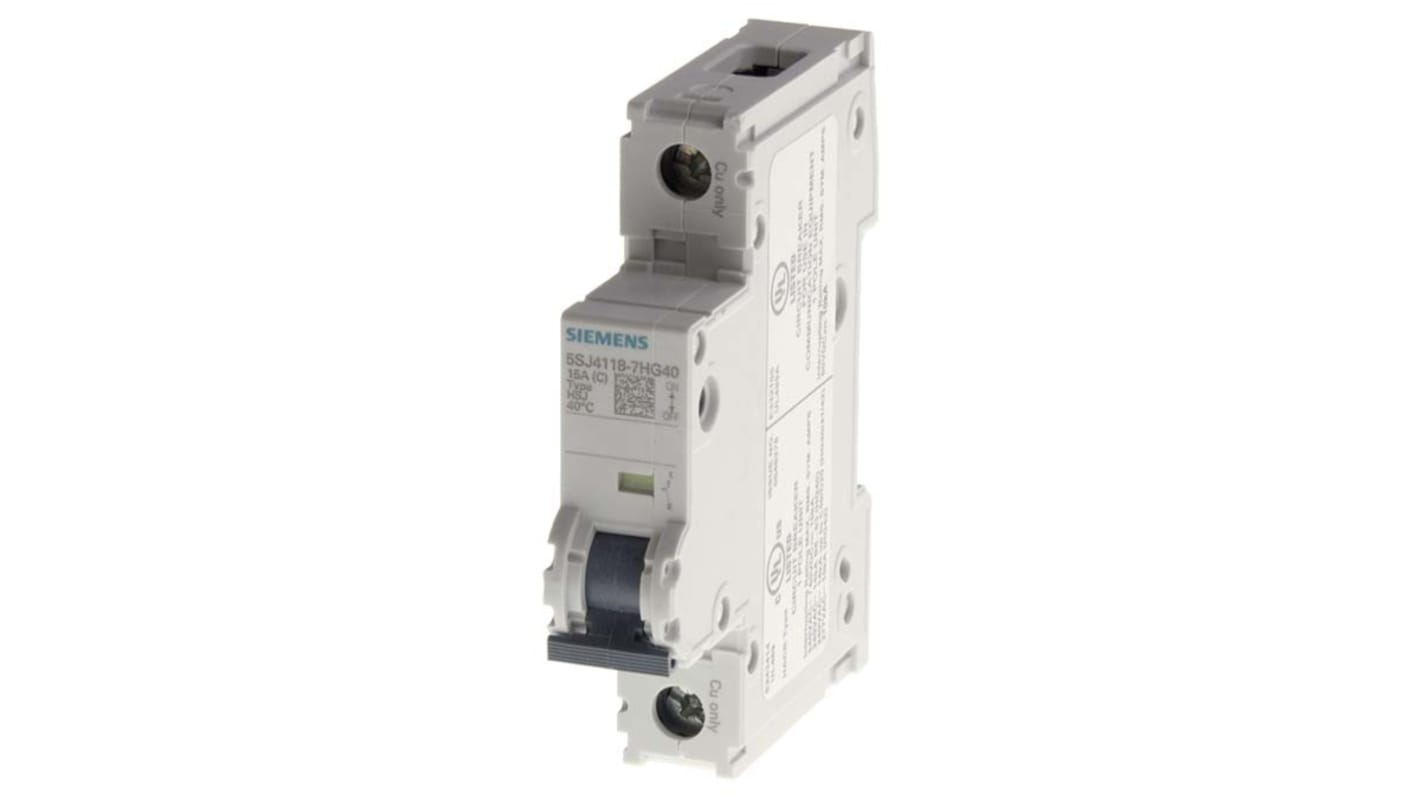 Interruttore magnetotermico Siemens, 1P 10A 14 kA, Tipo C