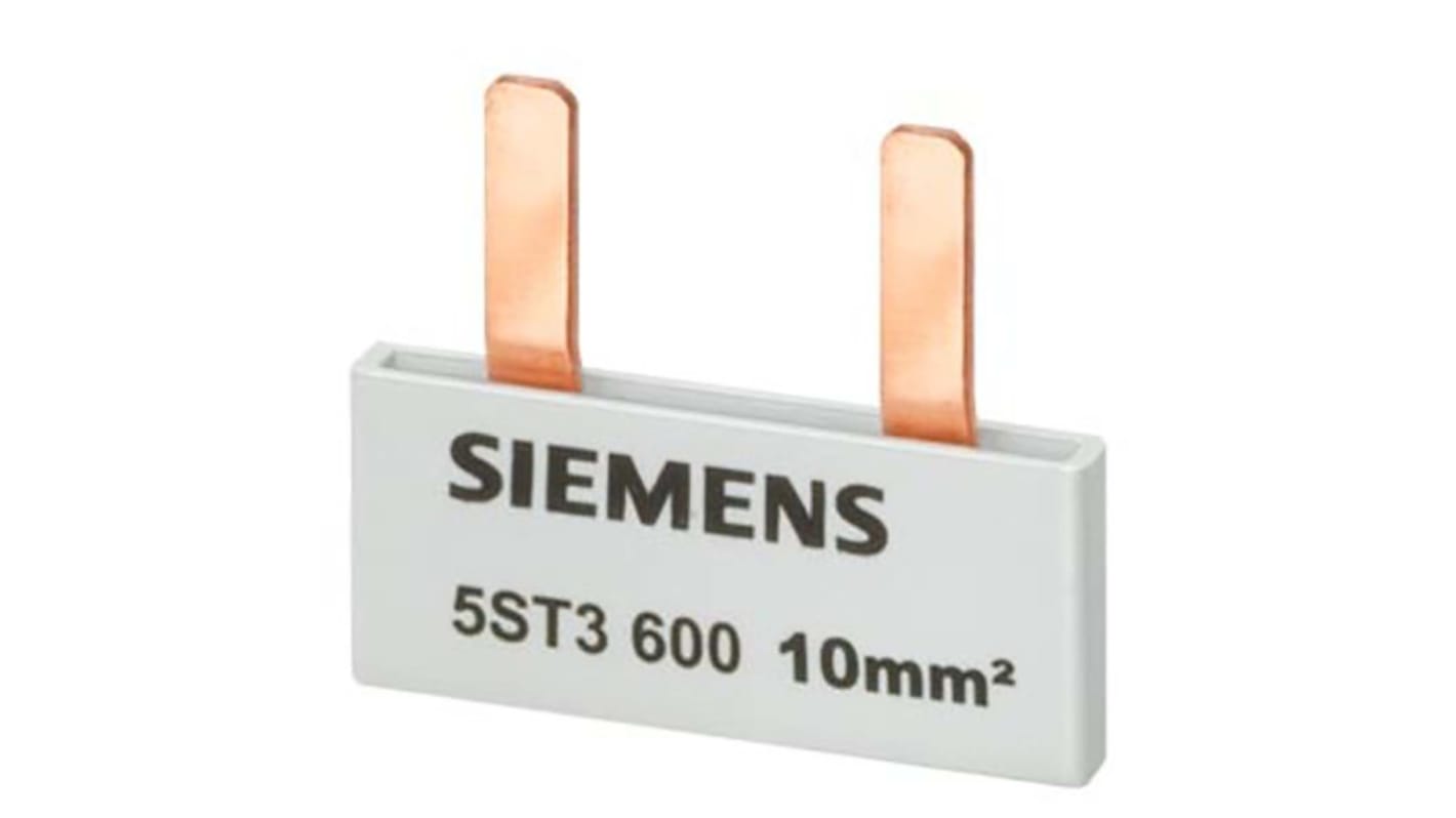 Siemens 5ST Sammelschiene, 1 -phasig 63A, Kupfer, 18mm Raster, SENTRON Reihe