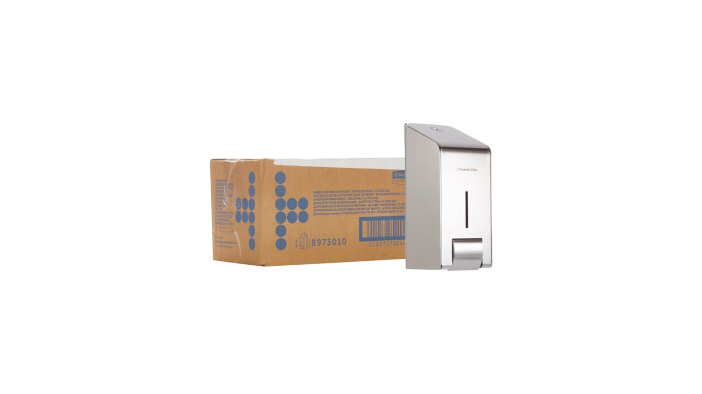 Kimberly Clark 手动皂液器, 1000ml容量, 壁挂式, 钢