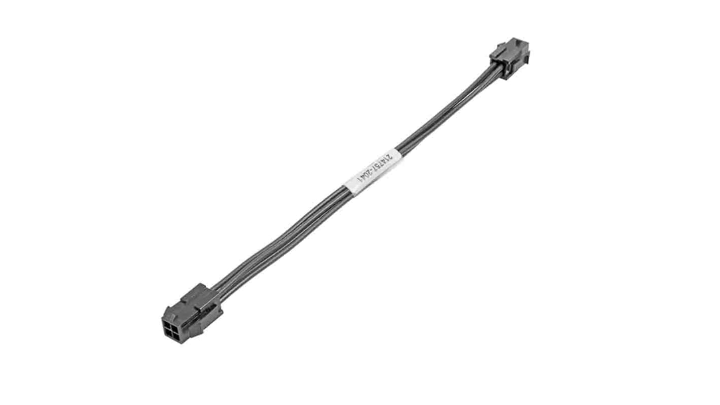Molex 4 Way Male Micro-Fit 3.0 to 4 Way Male Micro-Fit 3.0 Wire to Board Cable, 300mm