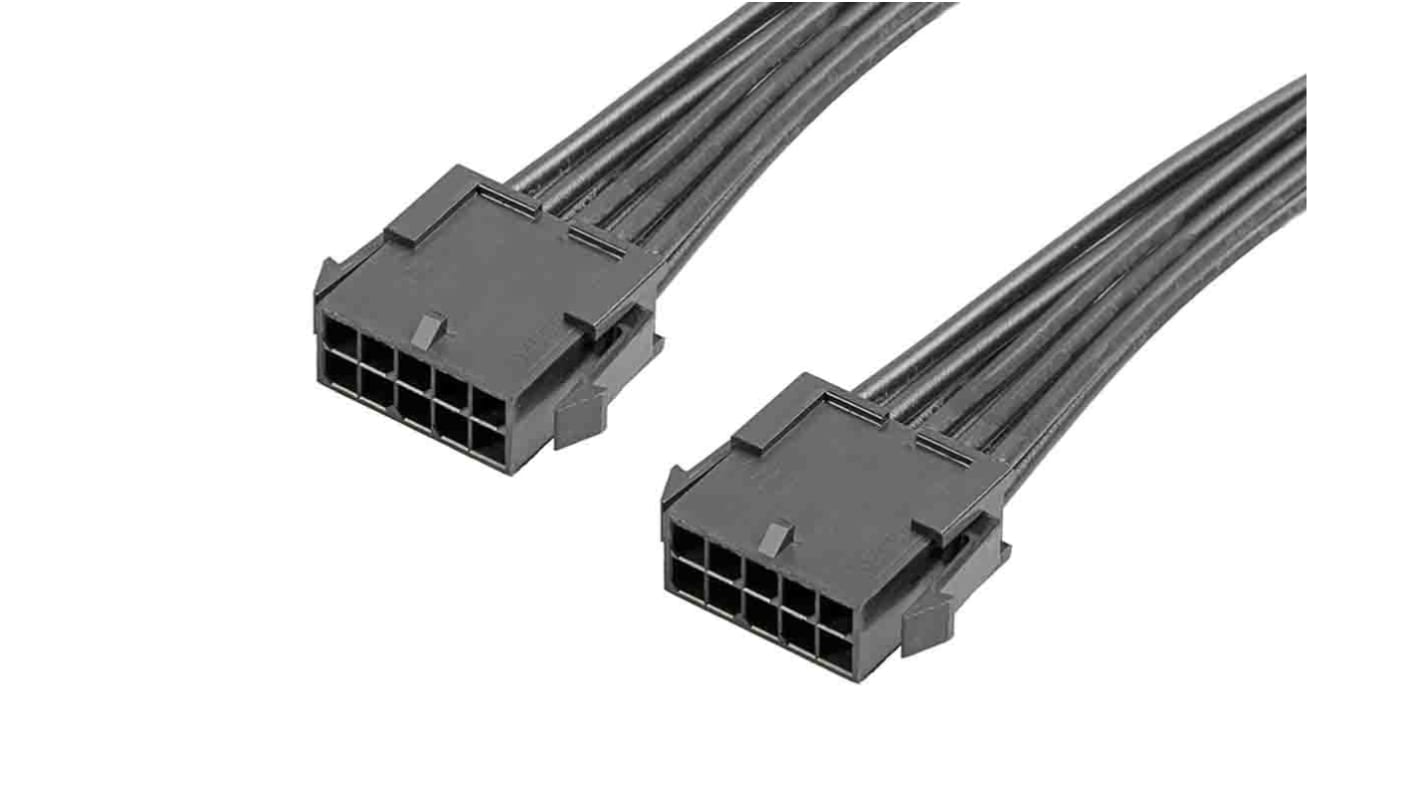 Molex 10 Way Male Micro-Fit 3.0 to 10 Way Male Micro-Fit 3.0 Wire to Board Cable, 600mm