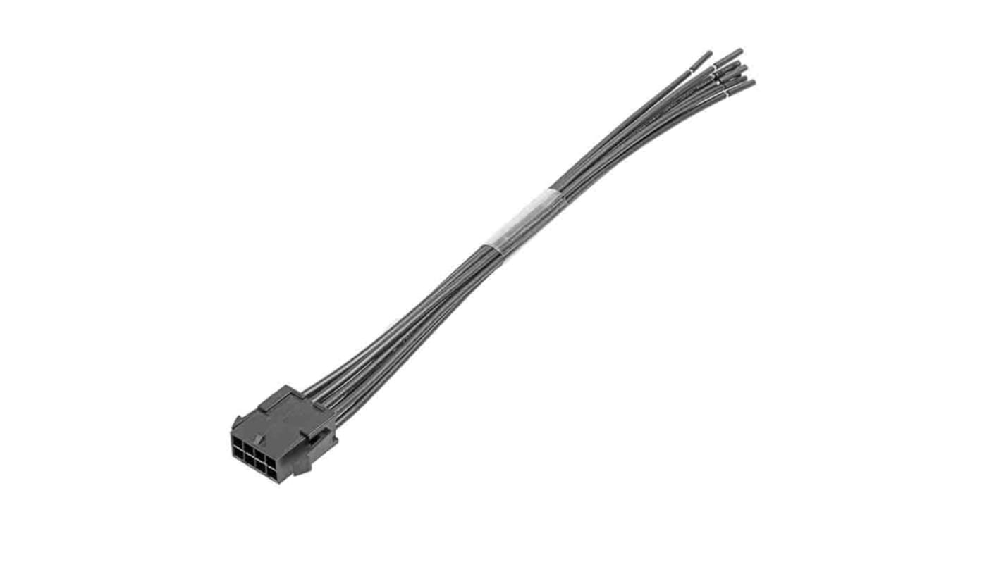Molex 8 Way Male Micro-Fit 3.0 Unterminated Wire to Board Cable, 600mm