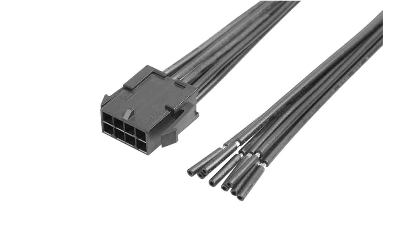 Molex 8 Way Male Micro-Fit 3.0 Unterminated Wire to Board Cable, 300mm