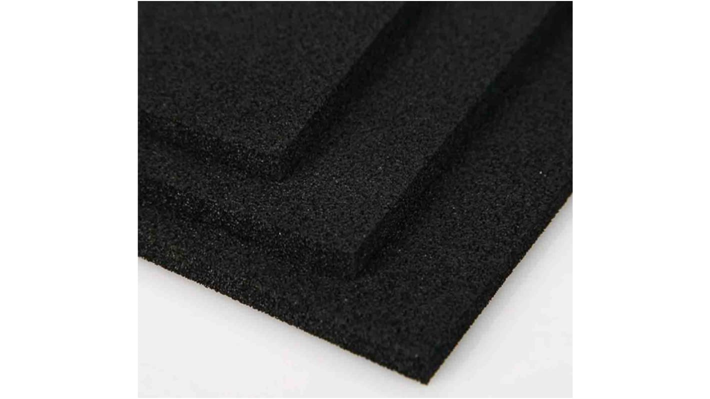 Nitto Black EPDM Rubber Sheet, 1m x 500mm x 10mm