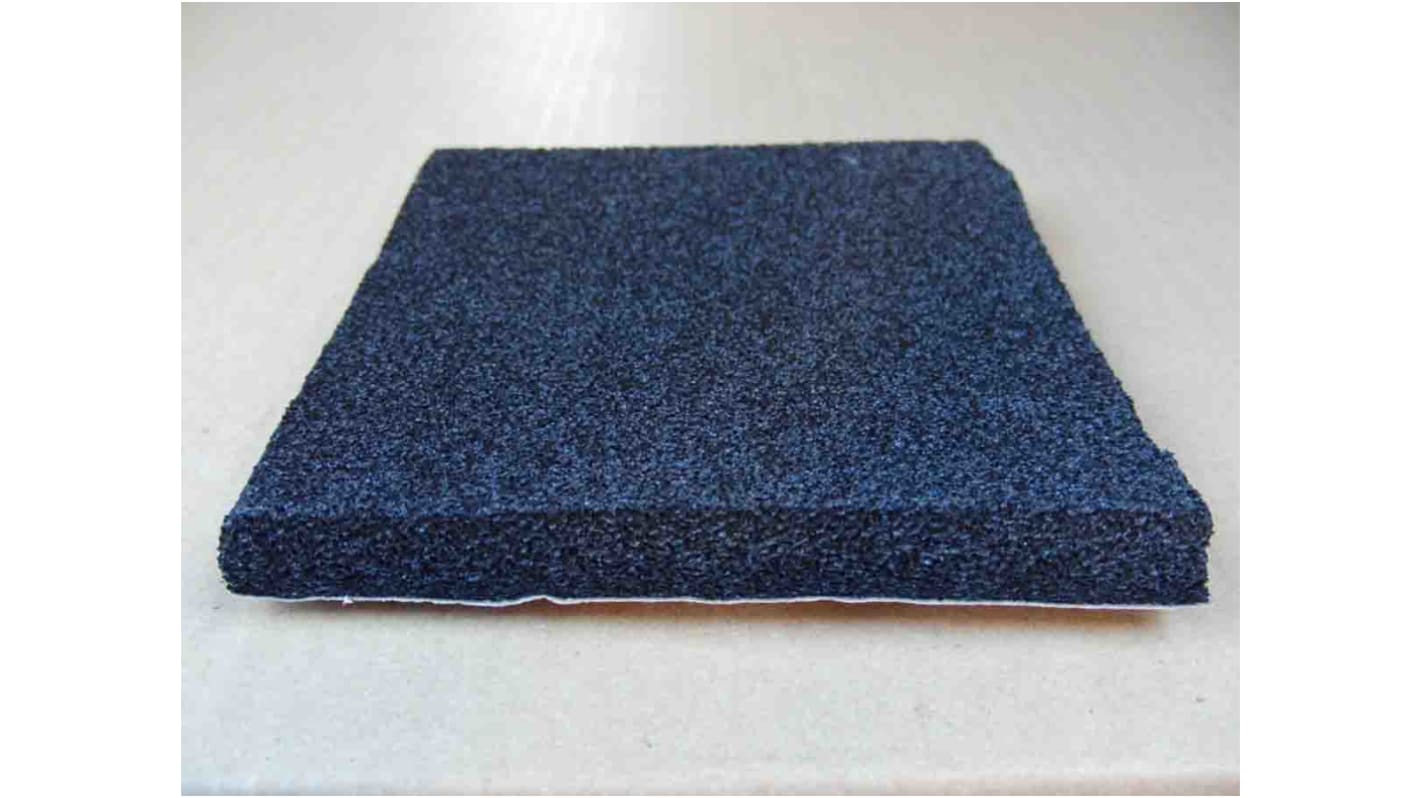 Lámina de caucho de EPDM Negro Nitto, densidad 90kg/m³, 1m x 500mm x 5mm