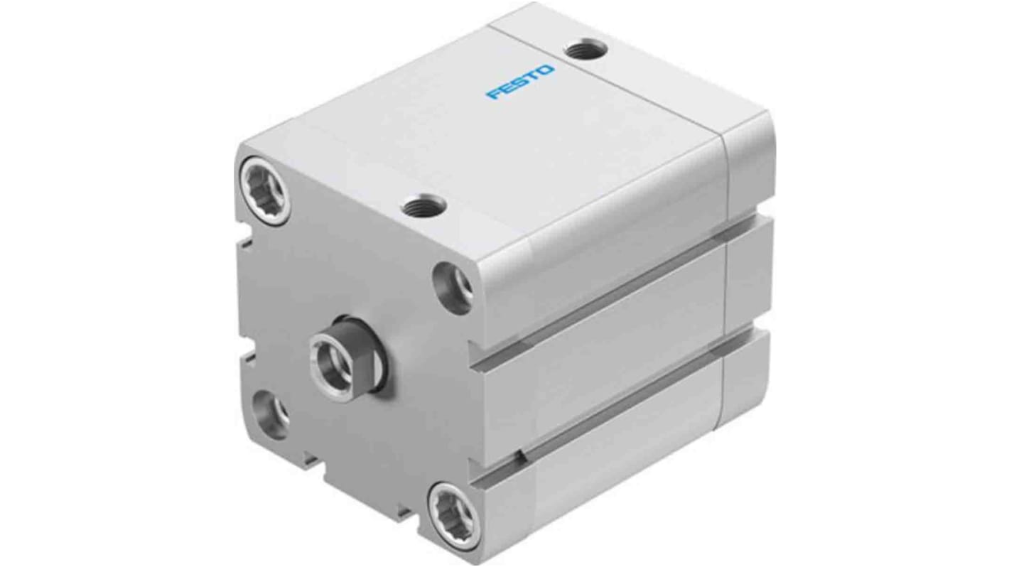 Festo Pneumatic Compact Cylinder - 536347, 63mm Bore, 40mm Stroke, ADN Series, Double Acting