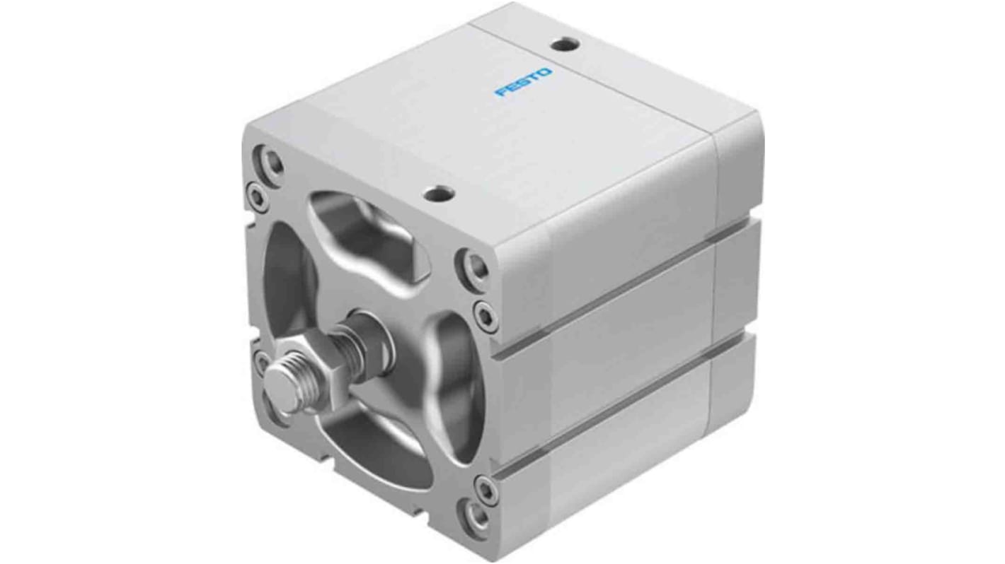 Festo Pneumatic Compact Cylinder - 577205, 100mm Bore, 50mm Stroke, ADN Series, Double Acting