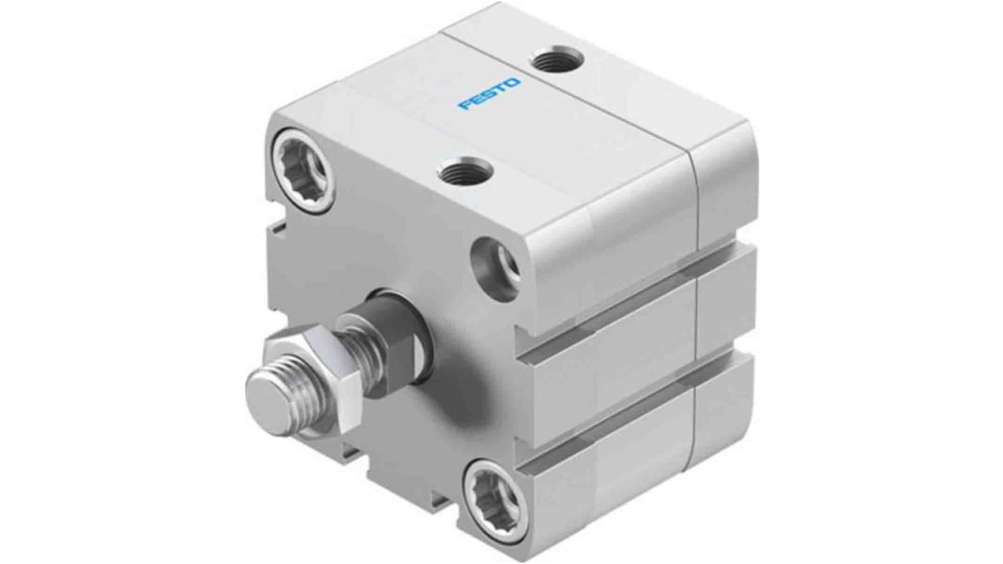 Festo Pneumatic Compact Cylinder - 572691, 50mm Bore, 10mm Stroke, ADN Series, Double Acting