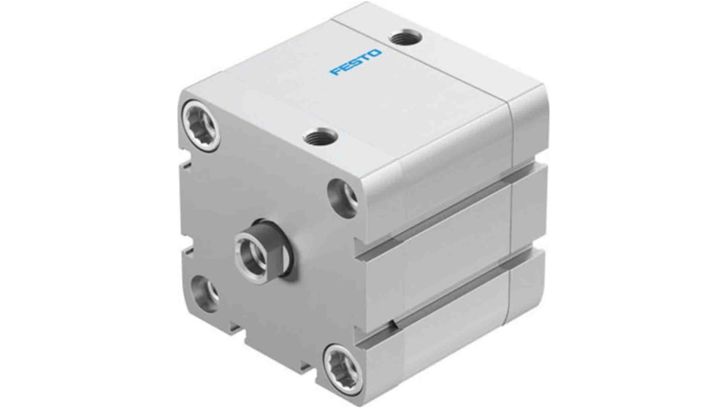 Festo Pneumatic Compact Cylinder - 536345, 63mm Bore, 25mm Stroke, ADN Series, Double Acting