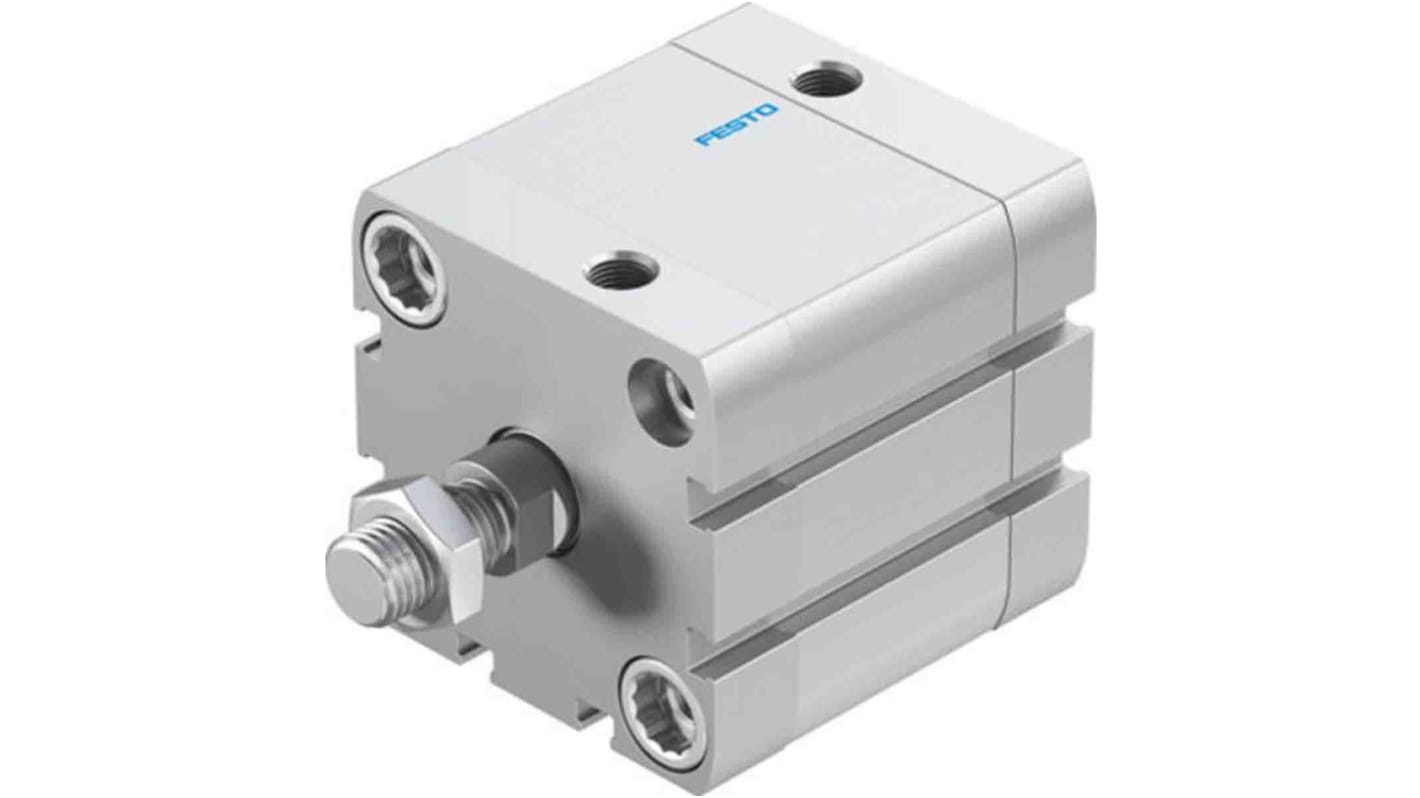 Festo Pneumatic Compact Cylinder - 572694, 50mm Bore, 25mm Stroke, ADN Series, Double Acting