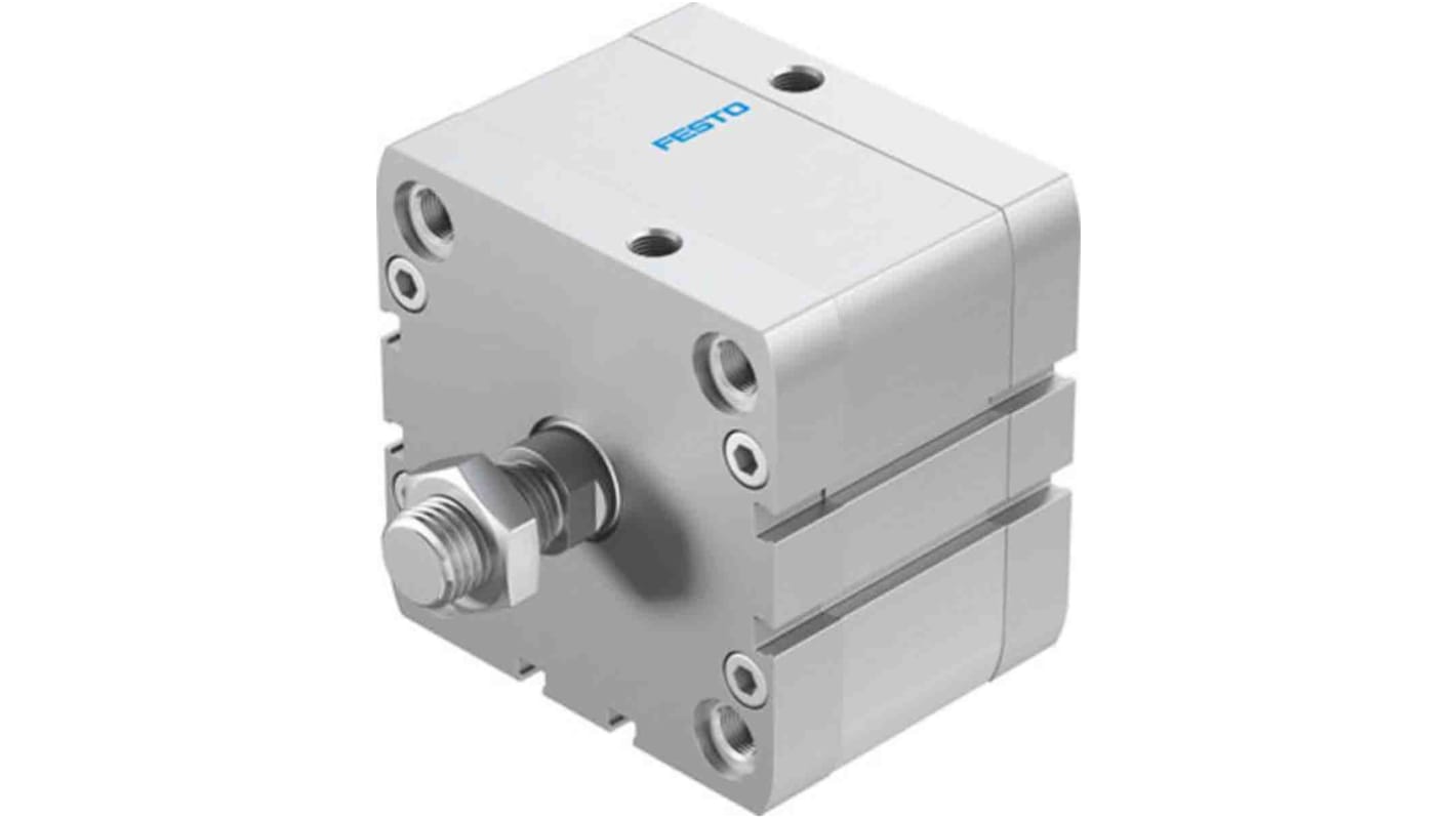 Vérin compact pneumatique Festo ADN 572729 Double Action , alésage de 80mm, course de 20mm