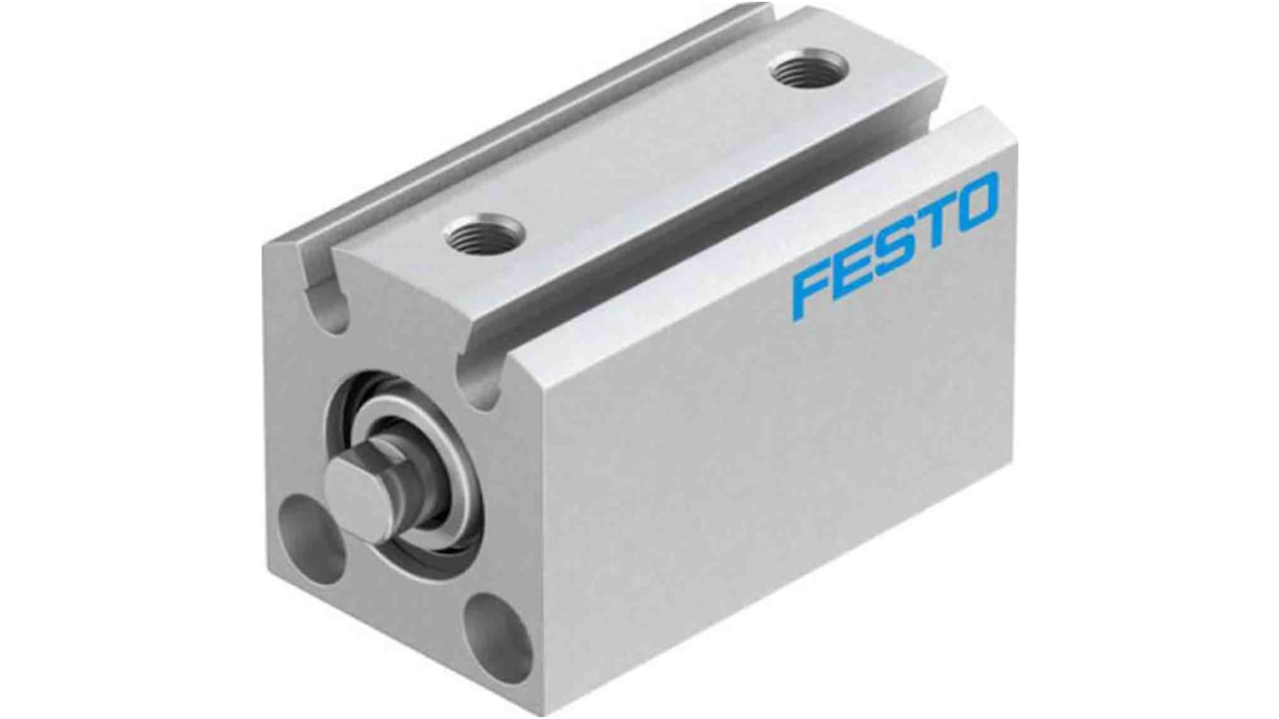 Festo Pneumatic Compact Cylinder - 530573, 12mm Bore, 10mm Stroke, ADVC Series, Double Acting