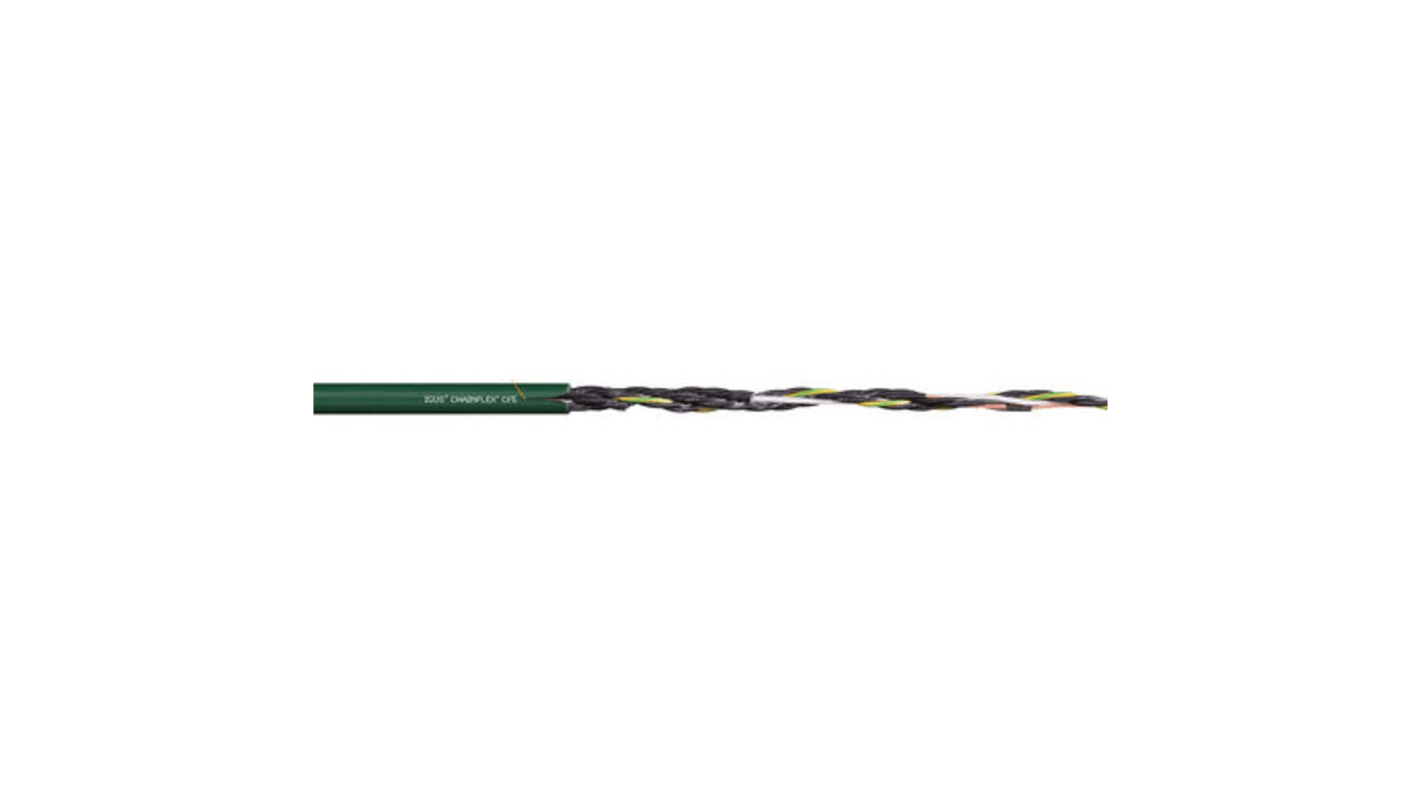 Câble de commande Igus chainflex CF5 300 V, 25 x 0,5 mm², 20 AWG, gaine PVC Vert, 20m