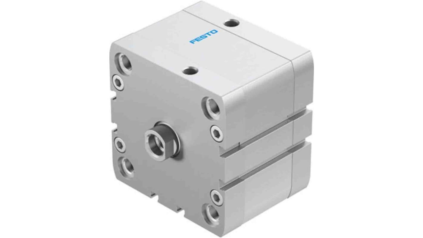 Festo Pneumatic Compact Cylinder - 572720, 80mm Bore, 20mm Stroke, ADN Series, Double Acting