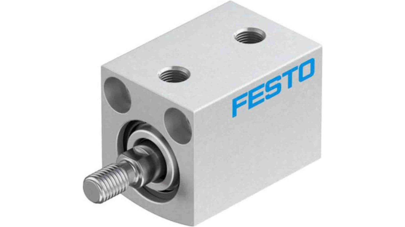 Festo Pneumatic Compact Cylinder - 188095, 12mm Bore, 10mm Stroke, ADVC Series, Double Acting