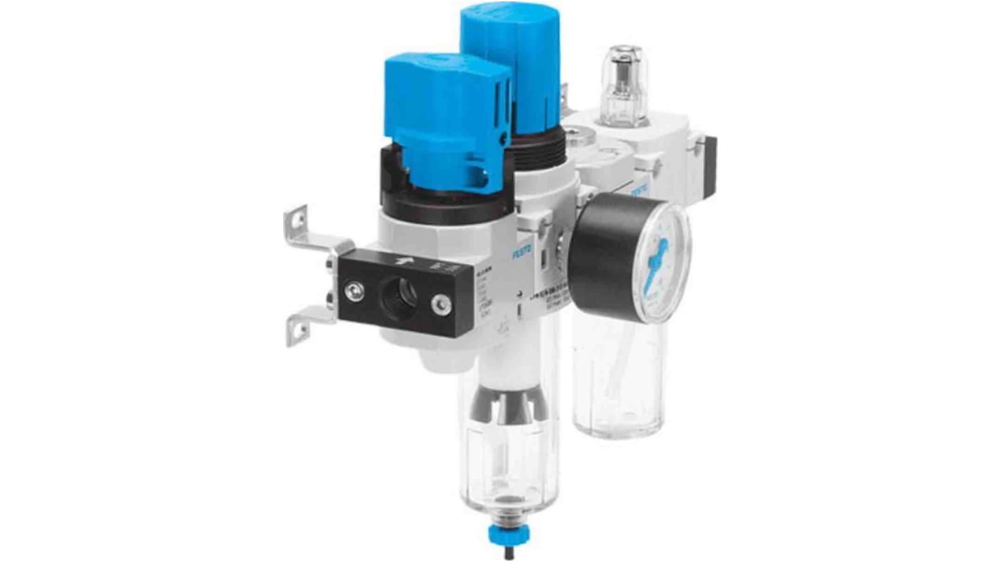 Festo D Filter Regulator, 40μm, G 1/4, Automatic, 185818